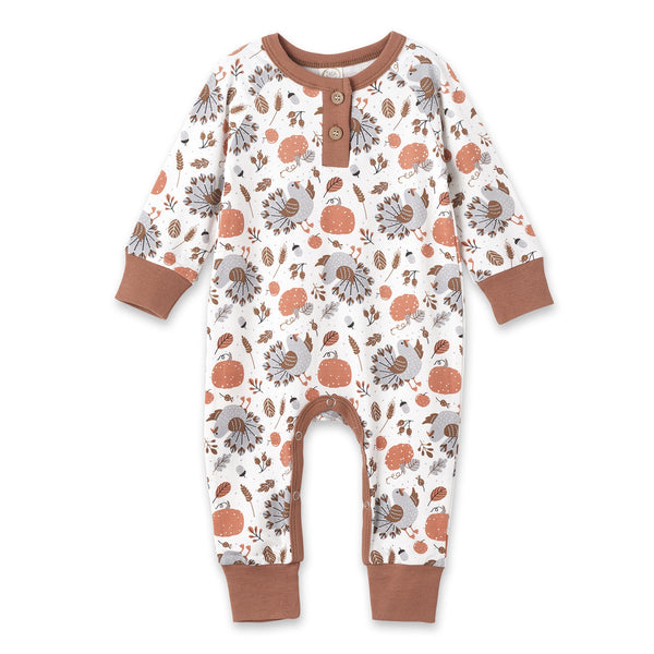 thanksgiving-harvest-bamboo-henley-romper Tesa Babe - Sophia's StyleBaby Unisex Clothes-1